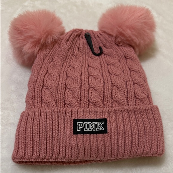 🆕 Pink Pom-Pom Beanie - Picture 4 of 6